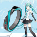 Ins New Style Ring Hatsune Miku Anime Mobius Single Loop Finger Ring 925 Silver Jewelry